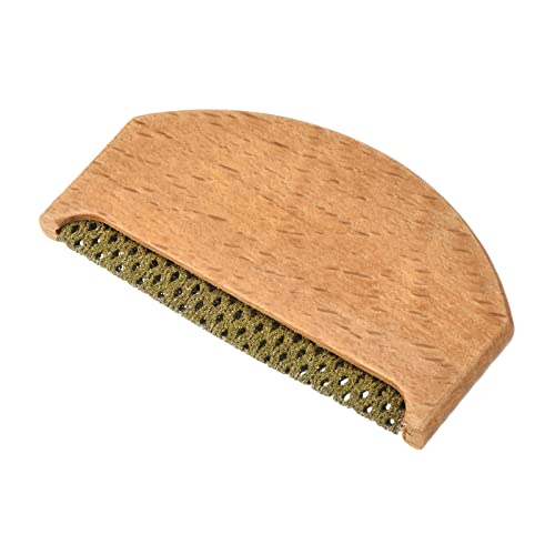Peigne à pull dore de 75 mm en bois noble pour textiles délicats - 2