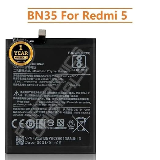 Image of BN35 Battery for Redmi 5 /NZ945 / Battery with 1 Year Warranty** (DD146)