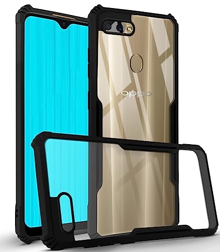 Image of Jkobi Back Cover Case for Realme 2 (Shockproof with Polycarbonate Clear Panel | Professional Black)