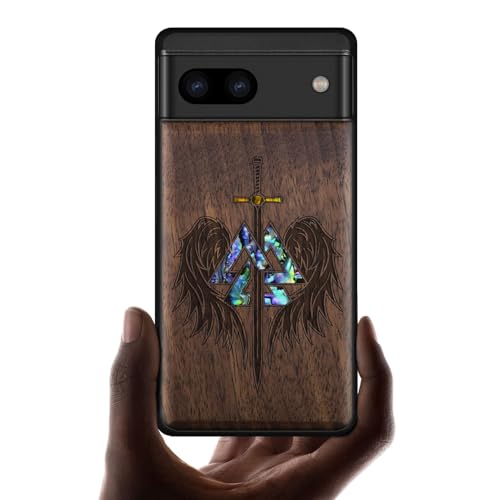 Étui Pixel 8a en bois naturel gravé pour protéger votre smartphone au quotidien