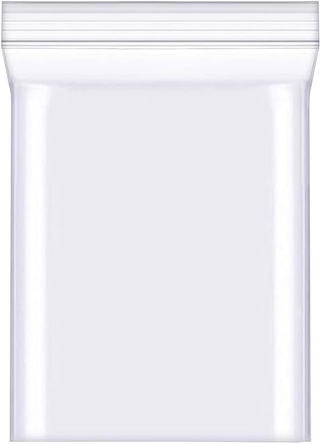 Aoen 100 Grip Seal Bags Small Clear Plastic Bags Small Sealable Plastic Bags Small Ziplock Bags for Kitchen Storage, Jewellery, Small Cookies and Sweets Packaging (10*15cm)