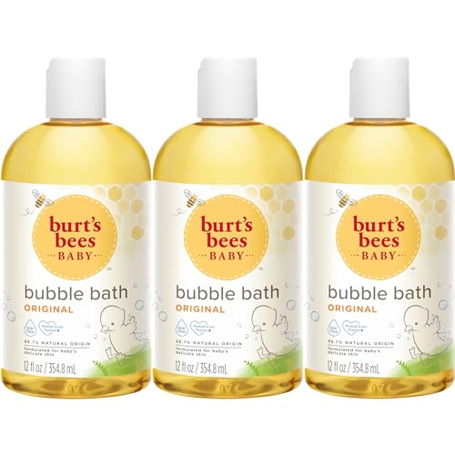 Burt's Bees Baby Bubble Bath, Original Scent, Tear Free Baby Wash for Delicate Skin, 98% Natural Origin, 12 Fl Oz (Pack of 3)