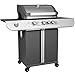 Produktbild MAXXUS Gasgrill BBQ Chief Core 3+1 - Design Grillwagen, 3 Edelstahl-Brenner, Seitenbrenner, Gusseisen Grillrost, Piezo