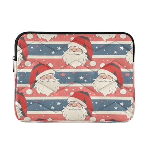 Funda para portátil 13-14 pulgadas, impermeable, diseño Santa Claus