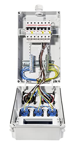 VOTHA® Wandverteiler - verdrahtetWOLFSBURG ohne FI-Schalter Steckdose 230 V~ 3, CEE 16 A, 400 V~ ohne, CEE 32 A, 400 V~ 2, LS 16 A, 1-polig, C 1, LS 16 A, 3-polig, C ohne, LS 32 A, 3-polig, C 2