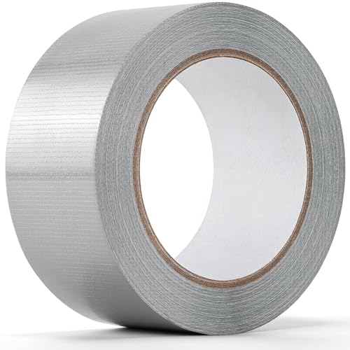 Stick Well Duct Tape Silver 48mm x 50m Heavy Duty Gaffer Tape | Strong Waterproof Adhesive | Hand Tearable | Multi-Purpose for Repairs DIY Sealing & Packaging | Indoor & Outdoor Use