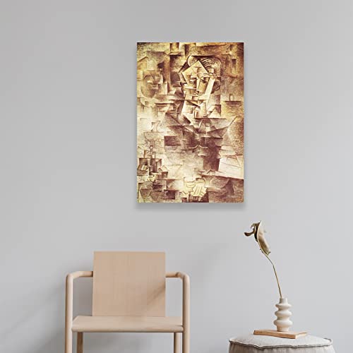 123 Life Pablo Picasso Wall Art - Portrait Of Daniel Henry Kahnweiler 1910 Poster - Famous Art Prints - Fine Art Oil Paintings - Prints For Wall Decor Unframed 12X18Inches/30X45Cm #TOP2