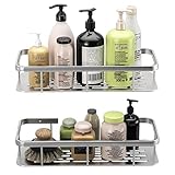 2 Stücke Aluminium Duschablage ohne Bohren ,Badregal ohne Bohren Shampoo Halterung für Dusche Dusche Organizer, Duschgel Halterung ohne Bohren