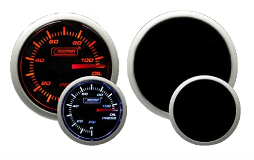 Prosport Oil Pressure Gauge, Performance Series, Amber, 52mm...