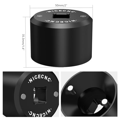 Image of NICECNC Black 32mm Fork Topcap Socket Tool Compatible with Can Am Maverick X3 4x4 Turbo DPS 2017, X3 R 4x4 XDS Turbo DPS 2018, X3 4x4 XRC Turbo DPS 2019, See Fitments