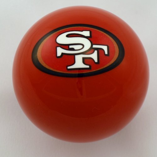 Officially Licensed NFL San Francisco 49ers Red Billiard Pool Cue Ball