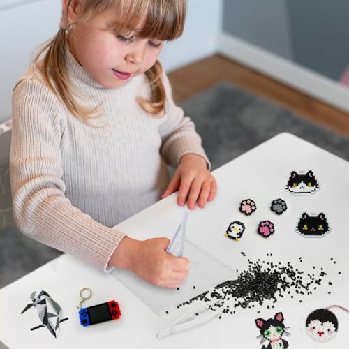 Miniatura 6 de Lihao 2000 Piezas Cuentas Para Planchar 2.6mm Creative Perlas Fusibles, Plastic, Negro Black ,Juego De Plásticos Abalorio,Diseño De Joyas,Para Diy Manualidades Manualidad,Fuse Beads
