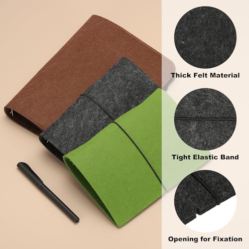 Reliure en feutre pour accessoires de journal et organisation - 3