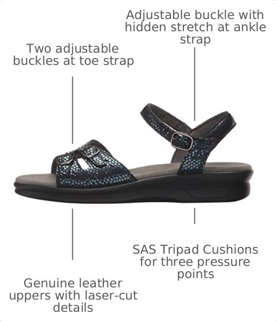 Image of Leather Duo Sandals by SAS