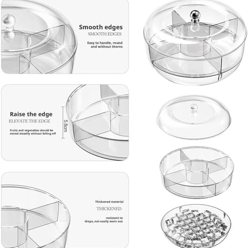 Plateau à légumes de service fraîcheur avec couvercle transparent
