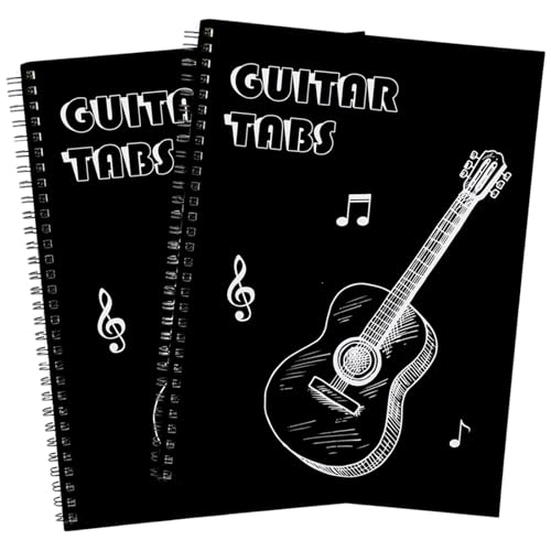gisgfim 2 Pack Guitar Tab Notebooks