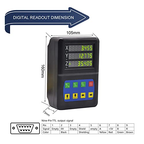 Pantalla Digital LED Mini 2 Ejes para Torno y Fresadora miniatura 5
