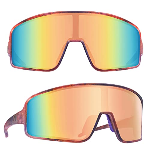 Image of MAXJULI Polarized Sunglasses for Men Women, Windproof Outdoor Sports Cycling Running UV400 Protection Sun Glasses 8121