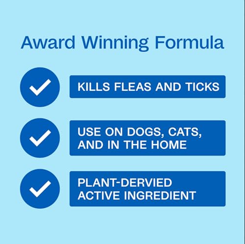 Image of ADAMS Botanicals Flea & Tick Pet & Home Spray, Flea and Tick Spray for Dogs, Cats, Puppies, & Kittens, Indoor Home Treatment, Kills on Pet Bedding and Furniture, 16 Ounces (Pack of 12)