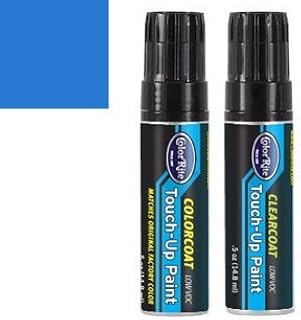 ColorRite Half-Ounce Jar for AMC All Automotive Touch-up Paint - Electric Blue Poly B-6 - Value Package