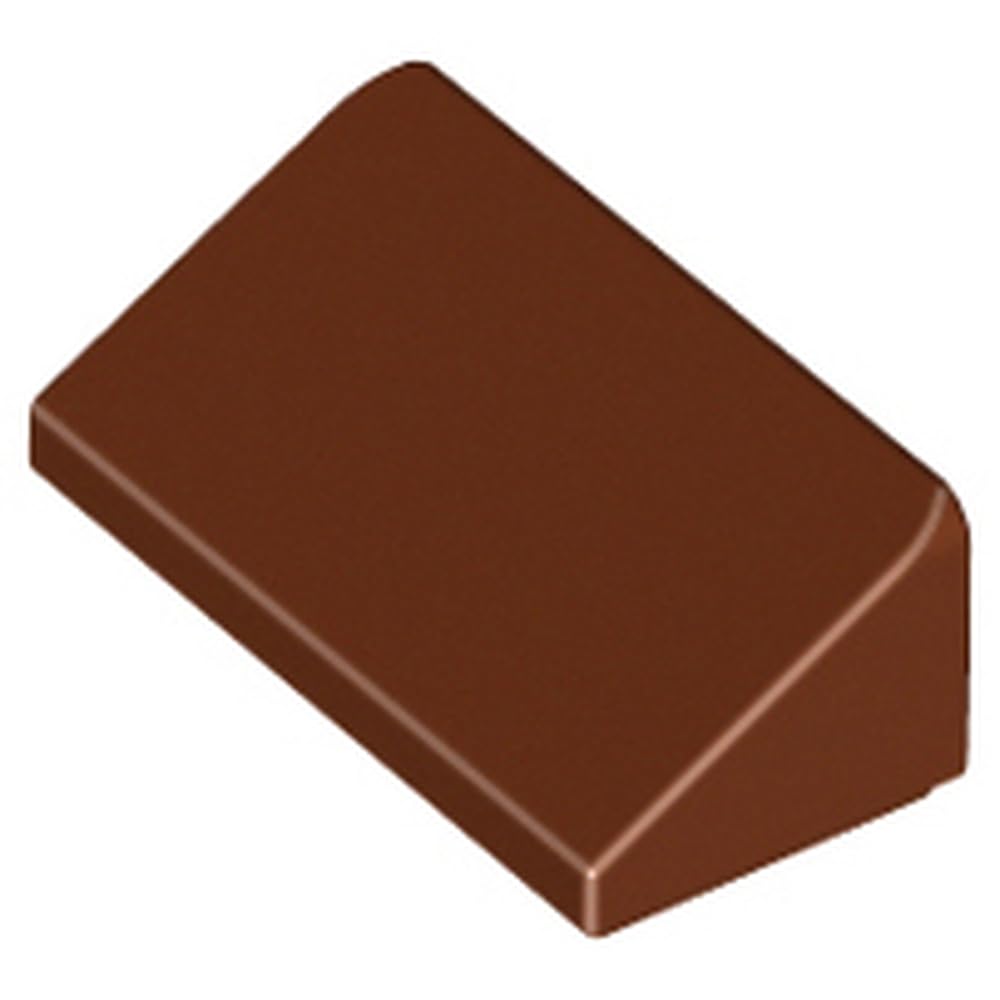 LEGO Slope Building Block, 30° Angle, 1 x 2 x 2/3, Part 85984 (Reddish Brown, 10, Bricks) — image 1