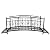 kinbor 8ft Outdoor Garden Bridge - Elegant Black Gold Design, Metal Garden Bridges with Guardrails and Steps Perfect Addition to Your Outdoor Pathways, Backyard Creek, Stream, Pond