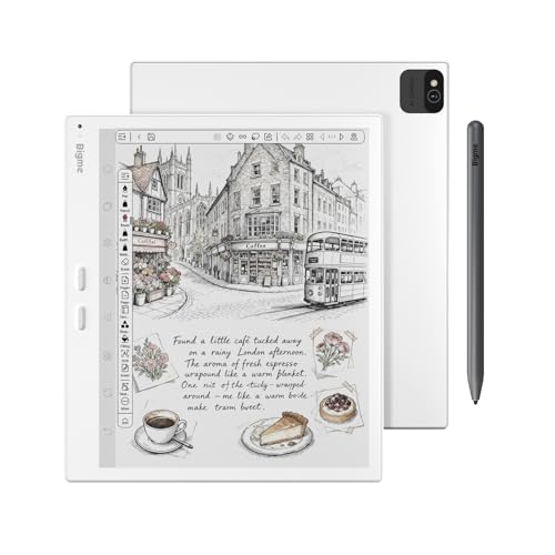 Image of Bigme B10 Color E-Ink eReader Tablet 10.3 inch Epaper Tablet with 8GB +256GB, Fingerprint Unlock, 4G Connectivity, Stylus Pen, Android Ebook Readers Device with Octa Core 2.6Hz, Long Battery Life White1