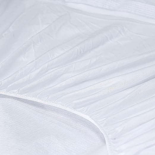 QAYAM 100% Waterproof Terry Towel Mattress Protector Deep Fitted 30CM Mattress Cover topper Sheet Stretch Skirt-Single-(90x190+30) - Image 4