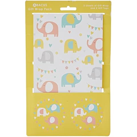 Abacus Elephant Fun Gift Wrap Pack Cover