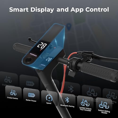 Image of Electric Scooters - Electric Scooter Adults, 1200W /1000W /500W Motor, 28 /25 /21 /18 MPH Top Speed, 10'' /8.5'' Tires, 28 /25 /23 /21Miles, APP Control E Scooter for Teens