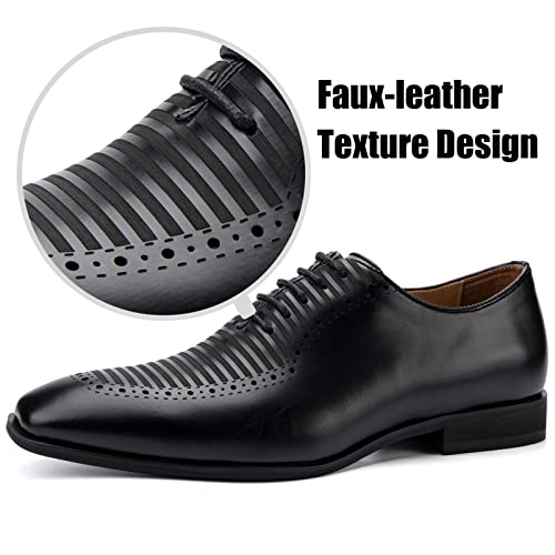 JITAI Mens Oxford Shoes Mens Casual Dress Shoes Lace Up Fashion Shoes Formal2