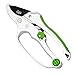 Cate's Garden Ratchet Pruning Shears 8" Easy Action Anvil-Type Pruners Designed for Effortless Trimming of Hedges and Tree Limbs - Heavy Duty SK5 High Carbon Blades for Long-Lasting Durability