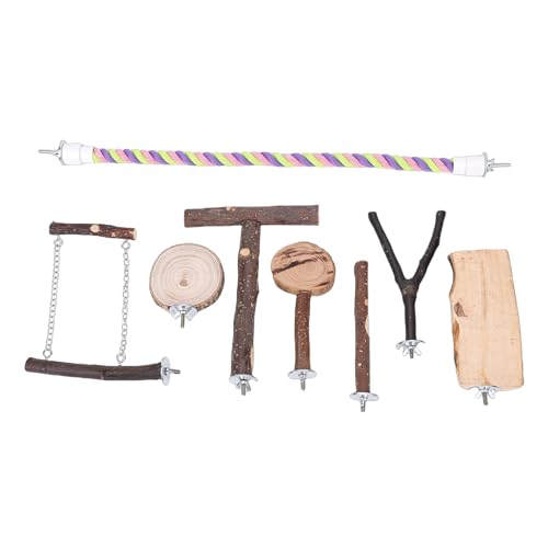 Jouets pour oiseaux de petite taille Aramox ensemble de perchoirs suspendus - 6