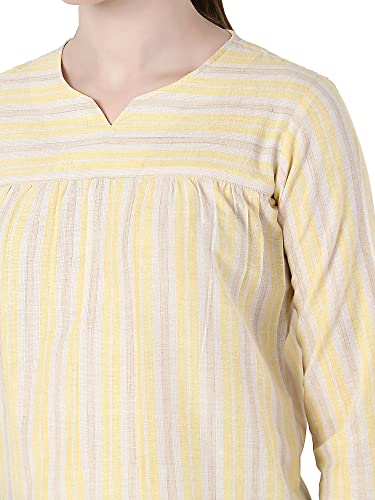 Image of ZUVINO Summer Cotton Tops for Women | Stylish Casual Tops for Jeans | Formal Tops for Women | Long Tops for Women | Trendy Tops for Plus Size Women | Basic Tops for Everyday Wear.