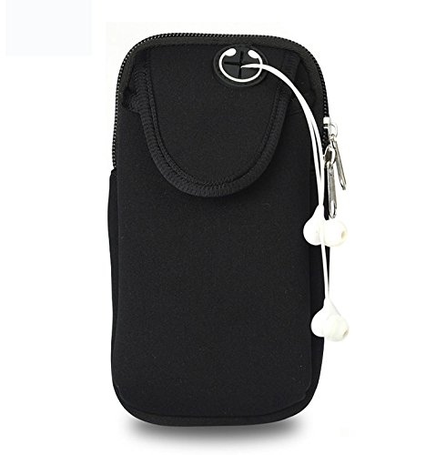 Keyihan Brazalete Deportivo Universal, M�viles Bandas para el Brazo Jogging Gimnasio Deportes Fitness Armband Funda para iPhone X/8/7/6/6S/5S/5C/SE/5 Plus,Samsung Galaxy Huawei HTC etc. (Negro)