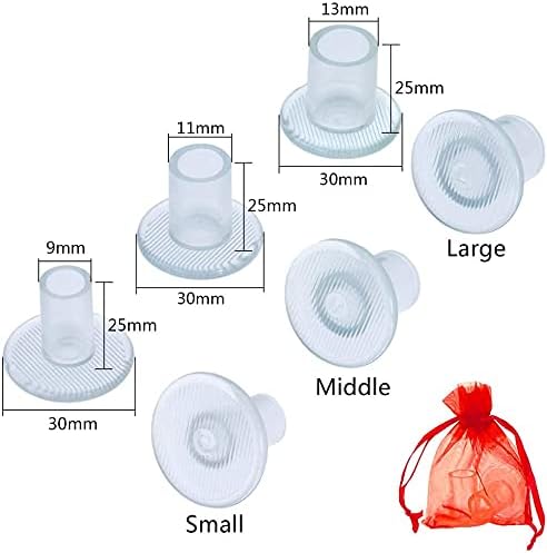 Miniatura 3 de FARCURN - Protectores transparentes de tacón alto, 3 tamaños suaves para caminar sobre césped y suelos irregulares (SML) (3 pares (paquete de 1)