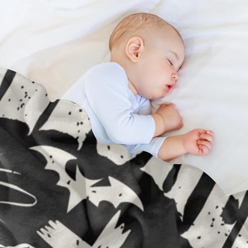 Couverture microfibre légère plaid Halloween doux pour lit et voyage