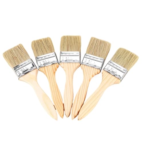 Brocha para Radiadores Paquete de 24 Pinceles 2 Pulgadas (48 mm) y virutas for tintes, Barnices pegamentos para Limpieza