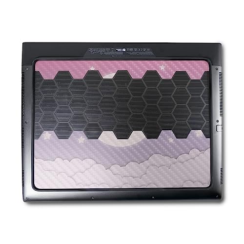 Image of MightySkins Carbon Fiber Skin Compatible with Alienware M18 R1 (2023) Full Wrap Kit - Baby Moon | Protective, Durable Textured Carbon Fiber Finish | Easy to Apply & Change Styles | Made in The USA