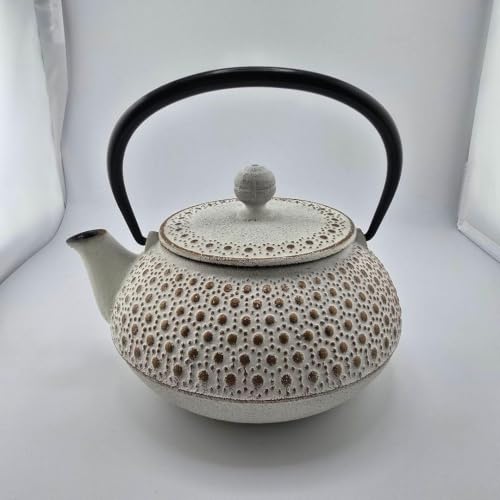 ​【南部鉄器】岩鋳 鉄瓶 ホワイト おしゃれ モダン 茶器 16cm 南部鉄器】岩鋳 鉄瓶 ホワイト おしゃれ モダン 茶器 16cm 南部鉄器