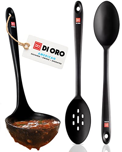 DI ORO Silicone Ladle & Spoons for Cooking