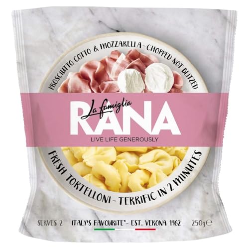 La Famiglia Rana Prosciutto Cotto Ham & Mozzarella Cheese Fresh Tortelloni Pasta 250g