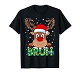 Bruh 67 Six Seven 6 7 Meme Reindeer Christmas Shirt Boy Girl T-Shirt