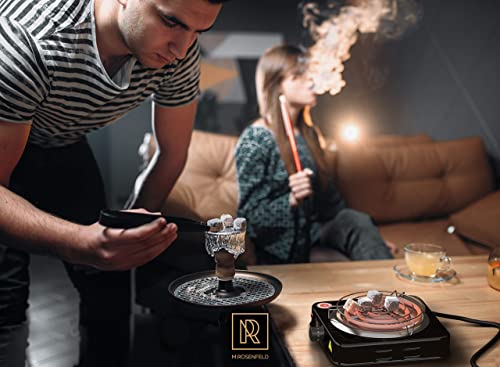 M. ROSENFELD Shisha Kohleanzünder für Shisha Kohle - Elektrischer Kohleanzünder Black Heat 1000W + Shisha Zubehör Set… – Bild 7