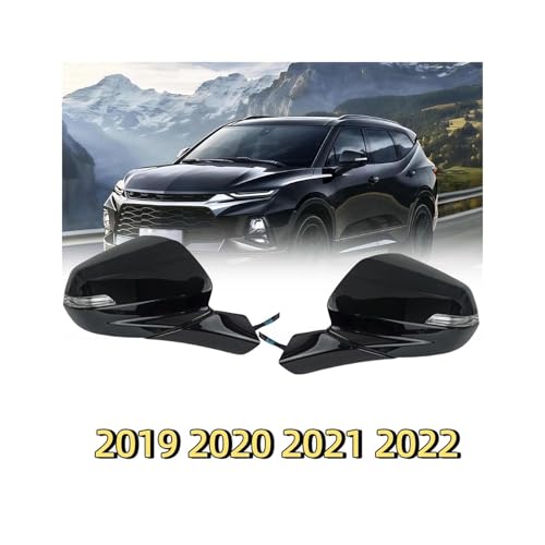 Rétroviseur pour Chevy Blazer résout angle mort avec clignotant 12 broches noir côté gauche