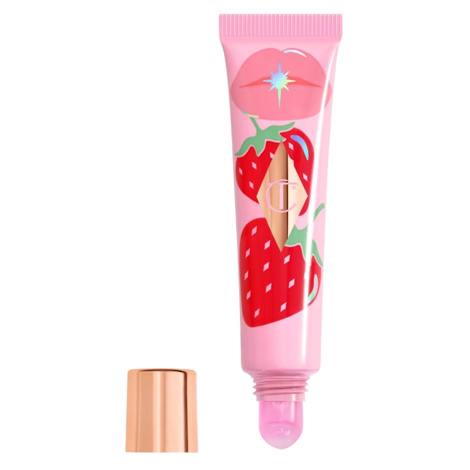 Charlotte Tilbury Original | UNREAL LIPS HEALTHY GLOW NECTAR OIL | Lips Healthy Glow | Brillo labial | 14 ml | by BELLA | color Juicylicious STRAWBERRY VAINILLA