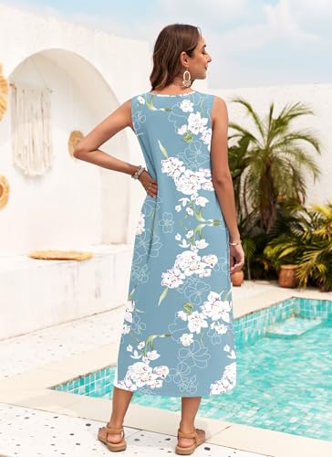 Robe décontractée tank top longue et légère pour look de plage décontracté