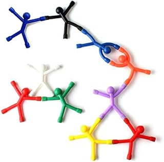KNEWMART Fridge Magnets,10pcs Mini Man Flexible Fridge Magnets For Kids And Adults Office Fun Decoration