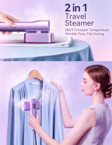 Image of Sundu Steamer for Clothes Portable 2-in-1 Travel Steamer Iron for Clothes