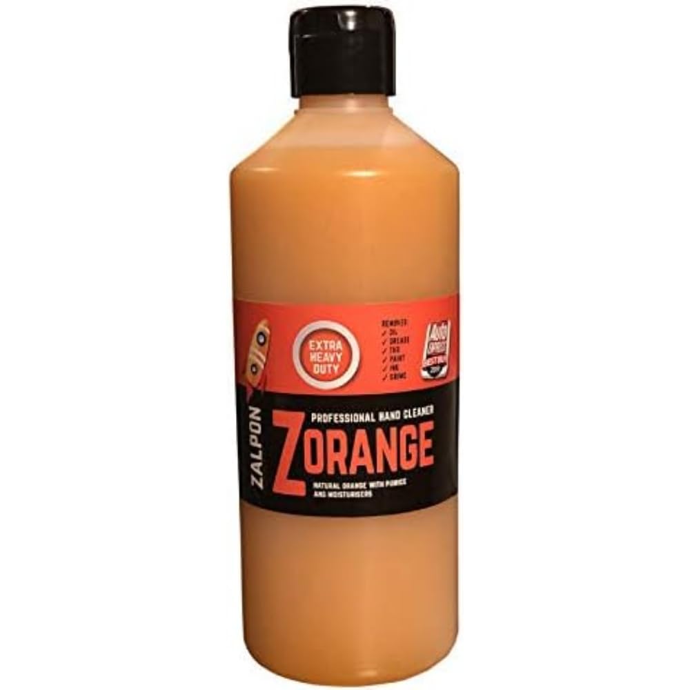 Rozalex Zalpon Zorange Extra Heavy-Duty Hand Cleaner 500ml Flip-Top